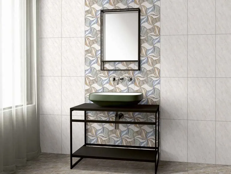 Modern wash basin design paired with mirror